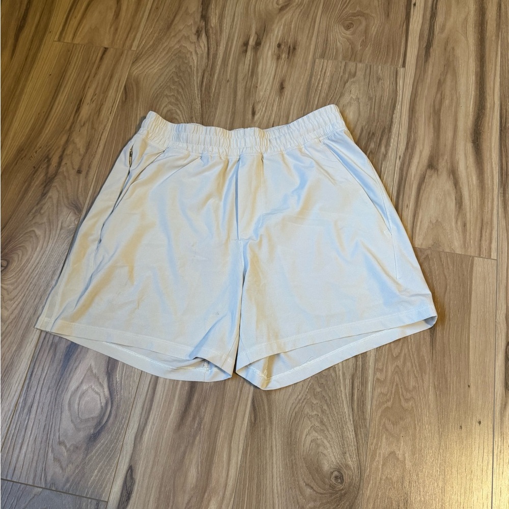 Men's Lululemon Athletic Cream Shorts